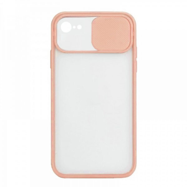 Θήκη ημιδιάφανη Back Cover για iPhone 6-7-8 plus ροζ