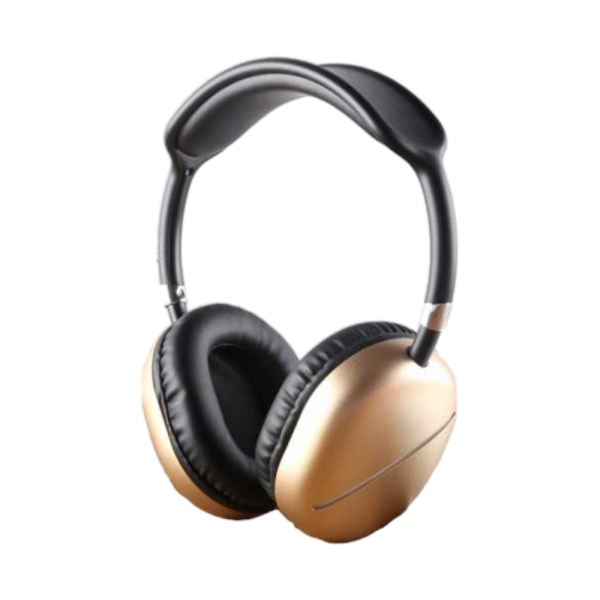 AKZ MAX10 Ασύρματα Bluetooth Over Ear Ακουστικά Χρυσά