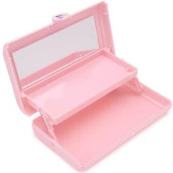 Alternative view of Κουτί οργάνωσης μακιγιάζ με καθρέπτη - 575 - 121064 - Light Pink