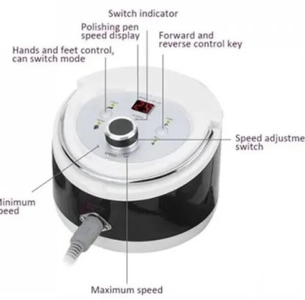 Ηλεκτρικός τροχός μανικιούρ-πεντικιούρ - VKN-DM606 - 581191 - Pink