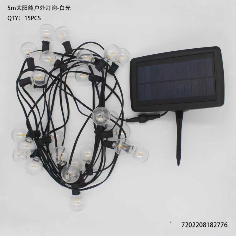 Alternative view of Ηλιακό σετ εξωτερικού φωτισμού LED - 5m - 182776