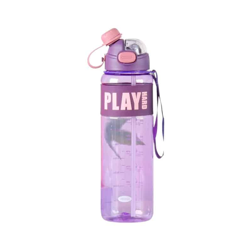 Φορητό παγούρι πλαστικό - 800ml - 722412 - Purple