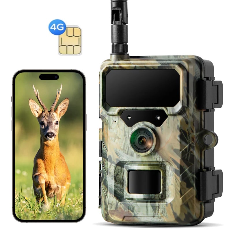 Campark TC31 4G Κάμερα Παρακολούθησης με Εφαρμογή και Ενσωματωμένη SIM (8xAA Μπαταρίες/2.7K/32MP/IP66)