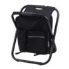 Πτυσσόμενο σκαμπό και σακίδιο camping - 1344 - 170105 - Black