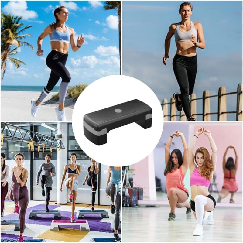 Alternative view of COOWOO Step Γυμναστικής 81cm Τριπλού Ύψους με Αντιολισθητική Επιφάνεια