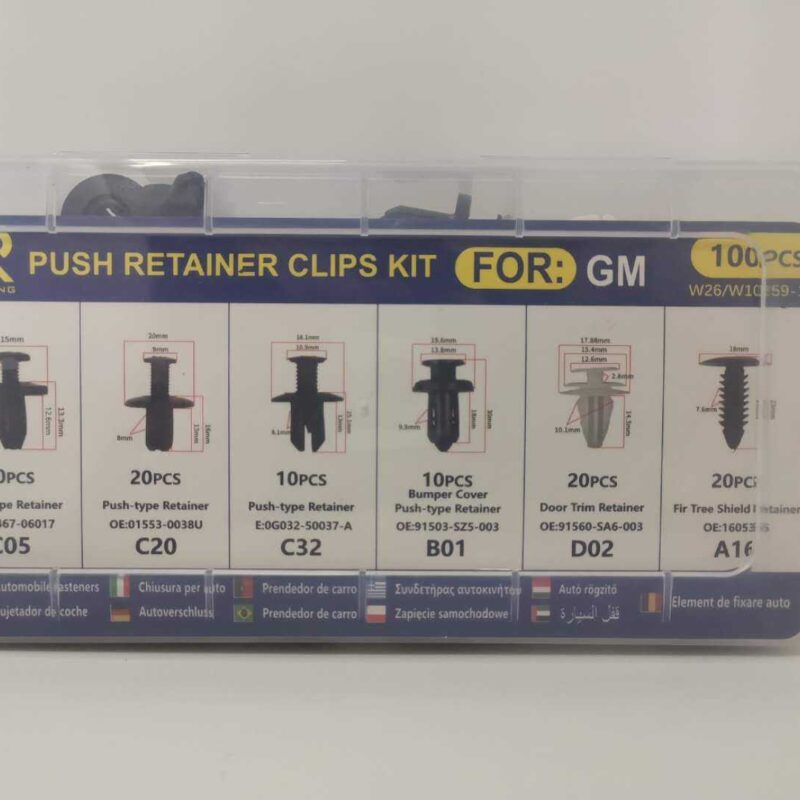 Alternative view of Σετ συνδετήρες αυτοκινήτου - Push Retainer Clips - 100pcs - 005914