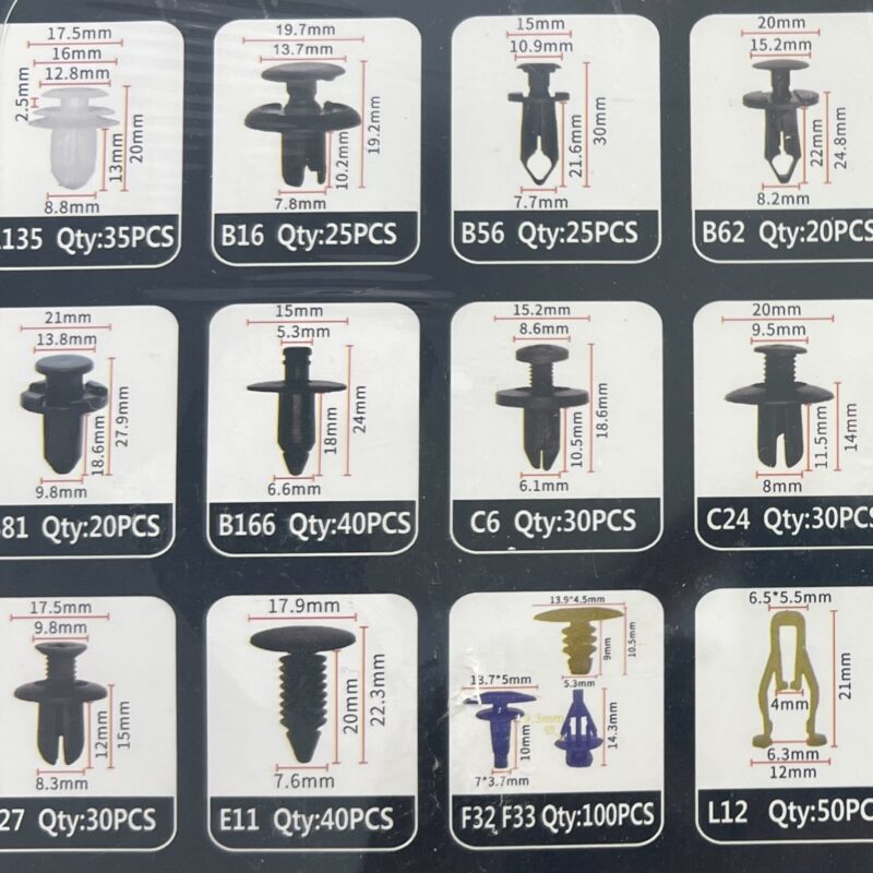 Alternative view of Σετ συνδετήρες αυτοκινήτου 13 τύπων - 545pcs - 180263