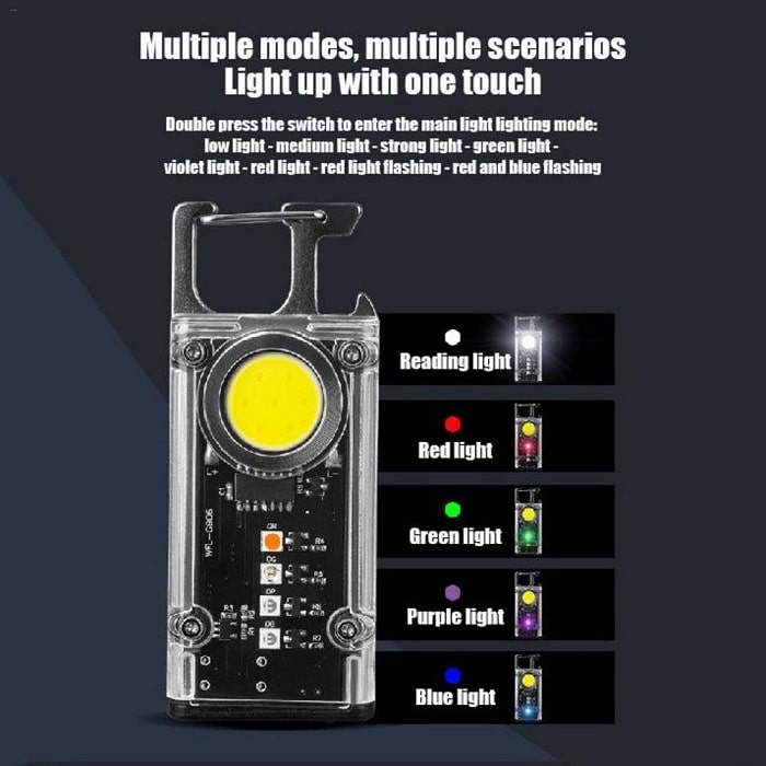 Alternative view of Πολυλειτουργικός φακός LED μπρελόκ - FA-G906 - 251506