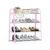 Ραφιέρα παπουτσιών 4 επιπέδων - YH8810-4 - 55x63x28cm - 522435 - Pink