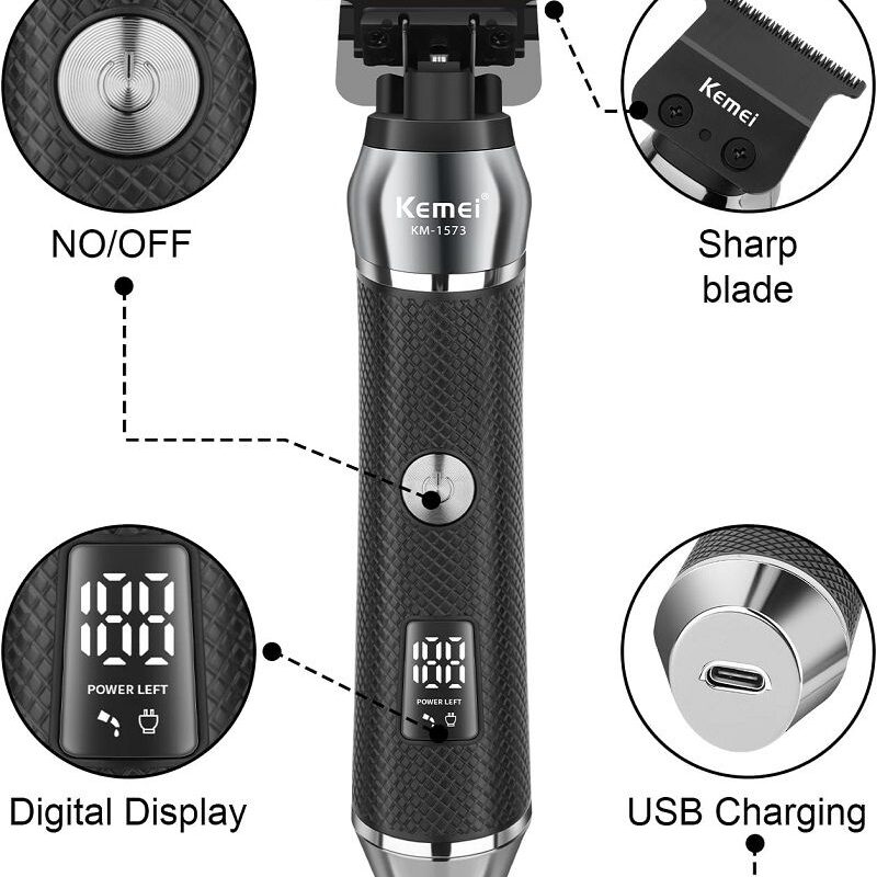 Alternative view of Κουρευτική μηχανή - KM-1573 - Kemei