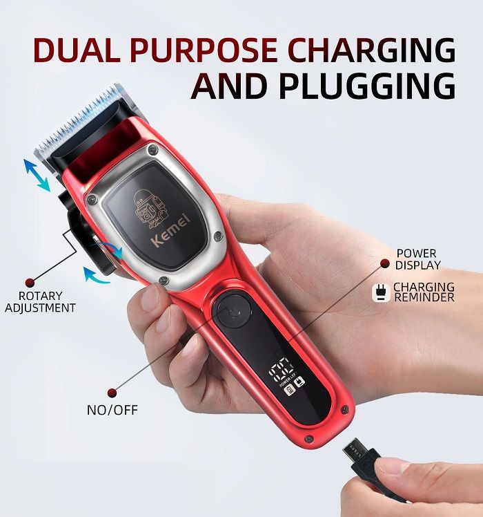 Alternative view of Κουρευτική μηχανή - KM-1709 - Kemei