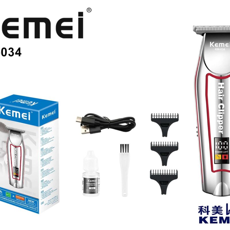 Alternative view of Κουρευτική μηχανή & trimmer - KM-034 - Kemei