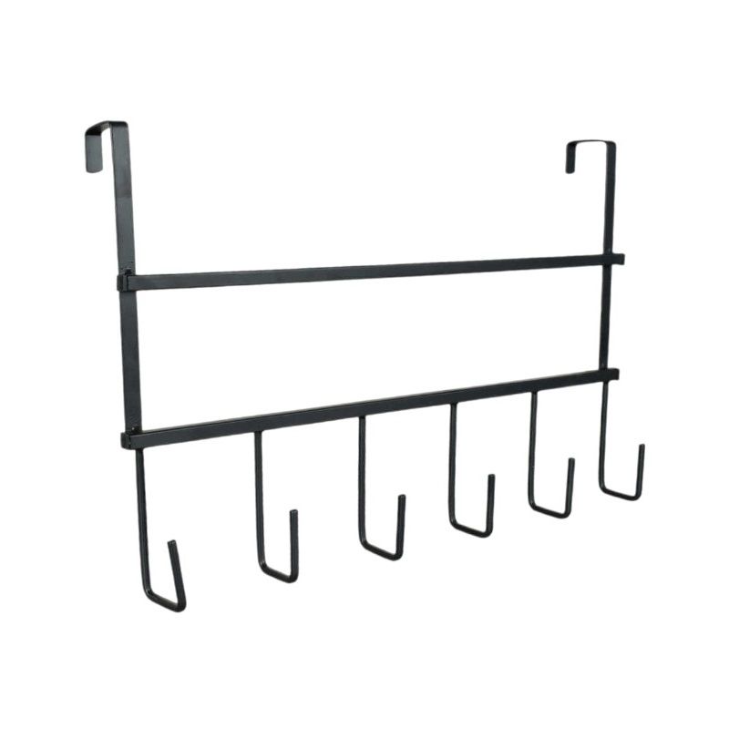 Μεταλλική κρεμάστρα πόρτας 6 θέσεων - 57909 Μεταλλική κρεμάστρα πόρτας 6 θέσεων - 57909