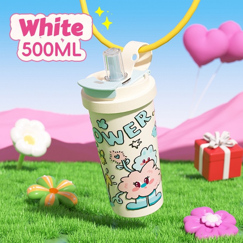 Alternative view of Παιδικό παγούρι-θερμός - 500ml - 696222 - White