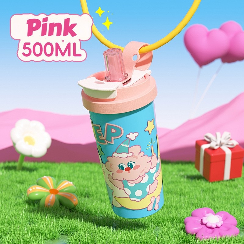 Alternative view of Παιδικό παγούρι-θερμός - 500ml - 696222 - Pink/Blue