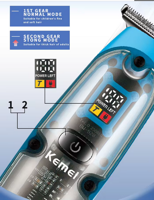 Alternative view of Κουρευτική μηχανή - KM-2258 - Kemei