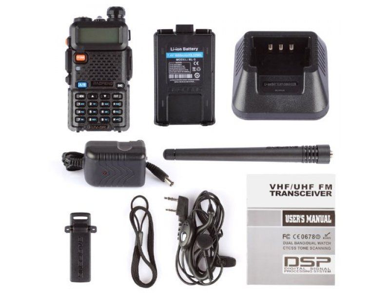 Alternative view of Φορητός πομποδέκτης - UHF/VHF - 5.8W - UV-5R - Baofeng - 846301