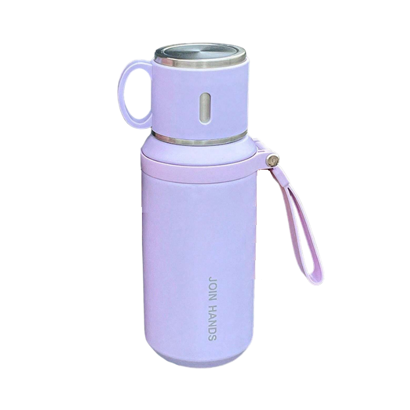 Φορητό παγούρι-θερμός με κούπα - 650ml - 954149 - Purple Φορητό παγούρι-θερμός με κούπα - 650ml - 954149 - Purple