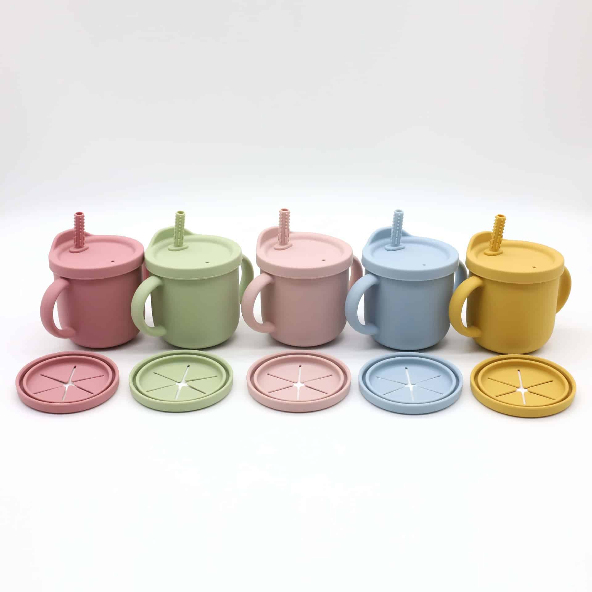 Baby Anti-Drop And Anti-Spill Binaural Learning Drinking Cup silicone Baby Anti-Drop And Anti-Spill Binaural Learning Drinking Cup silicone