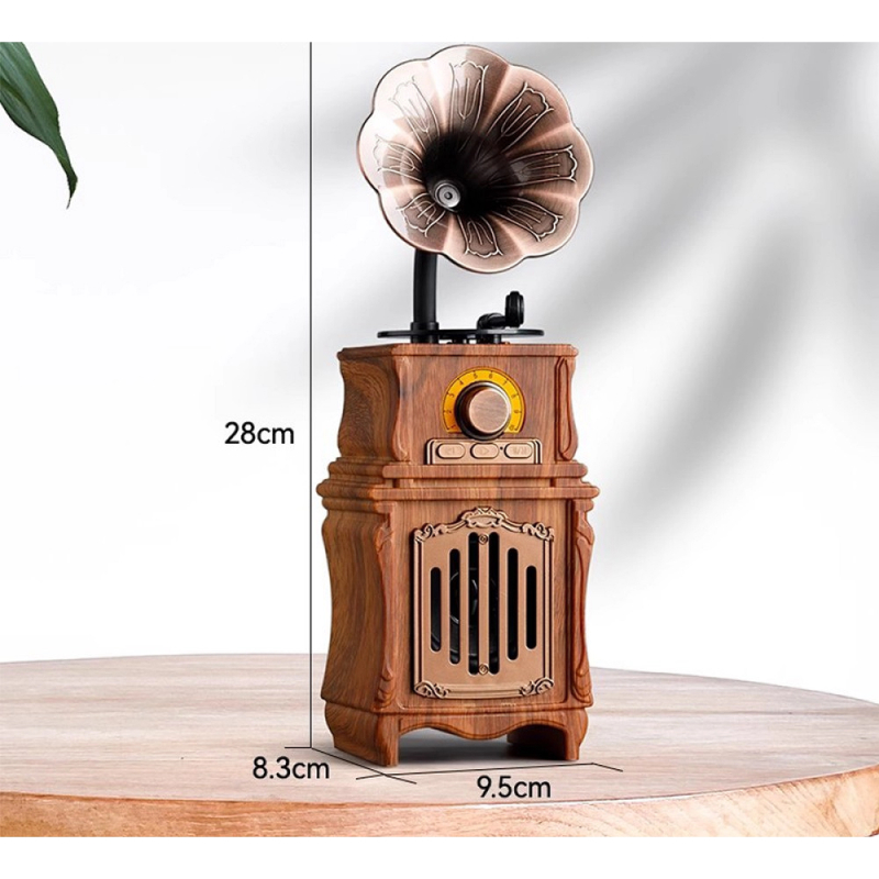 Alternative view of Old Street Audio Retro Ηχείο με Bluetooth Ξύλινο (7W/Μπαταρία 1800mAh/Bluetooth 5.4/FM Radio/USB/TF/AUX/TWS)