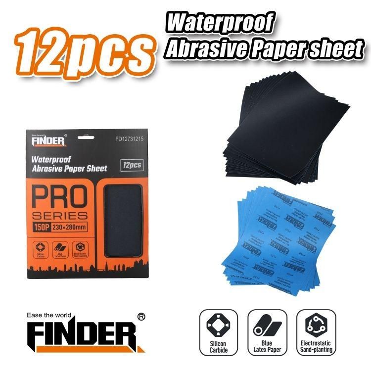 Alternative view of Αδιάβροχα φύλλα λείανσης - 12pcs - 150P - Finder - 196709