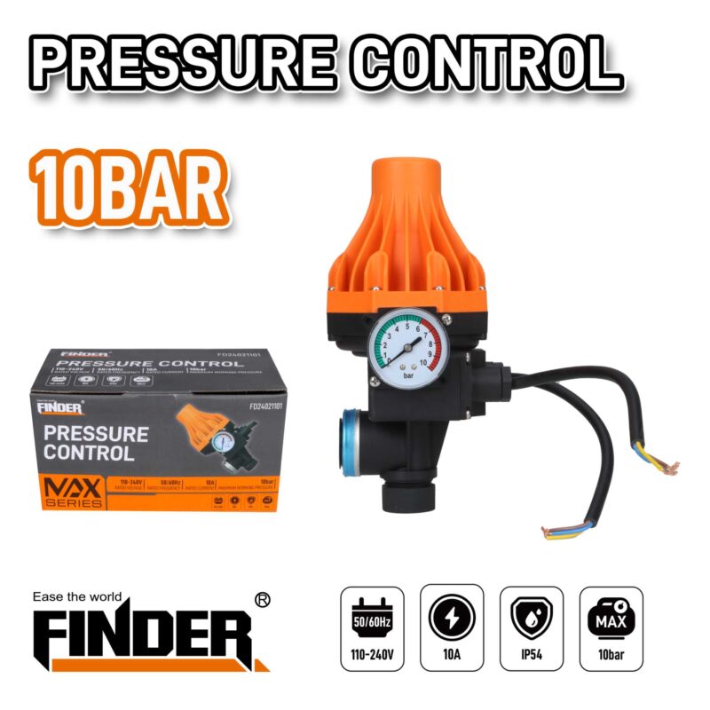 Alternative view of Ηλεκτρικός ελεγκτής πίεσης νερού - 1100W - Finder - 198604