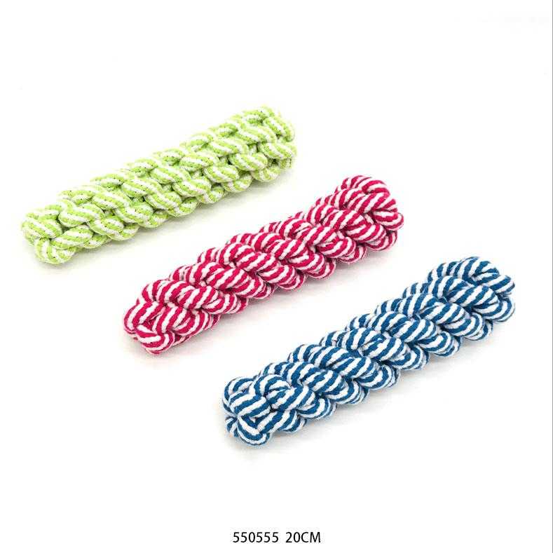 Alternative view of Παιχνίδι σκύλου σχοινί πλεκτό - 20cm - 12pcs - 550550