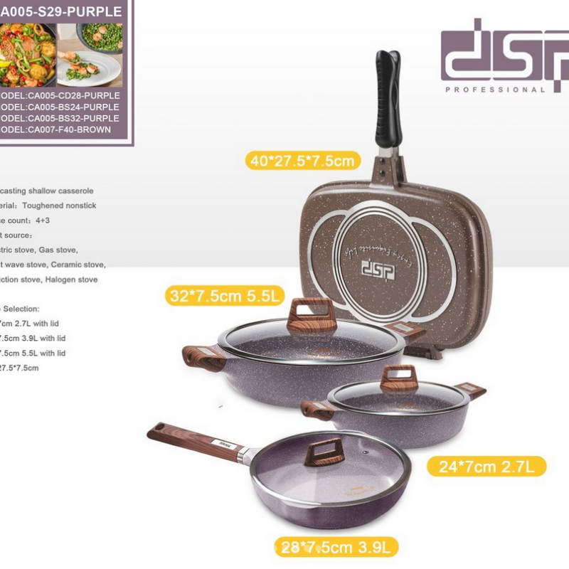 Σετ μαγειρικά σκεύη - 4pcs - CA005-S27-Purple - DSP - 563790