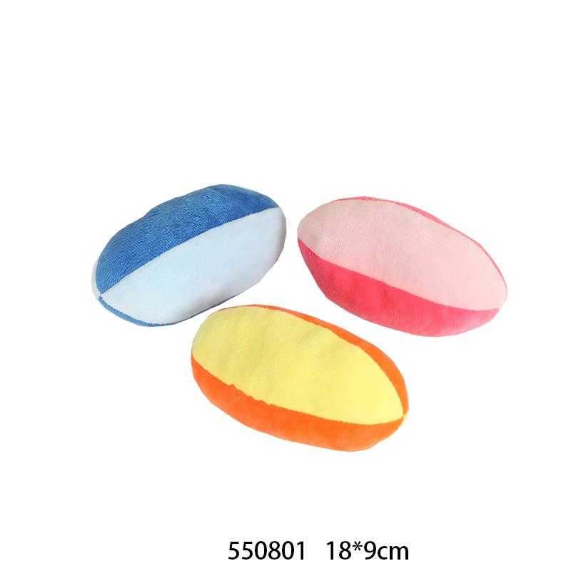 Alternative view of Λούτρινο παιχνίδι σκύλου μπάλα - 18x9cm - 12pcs - 550801