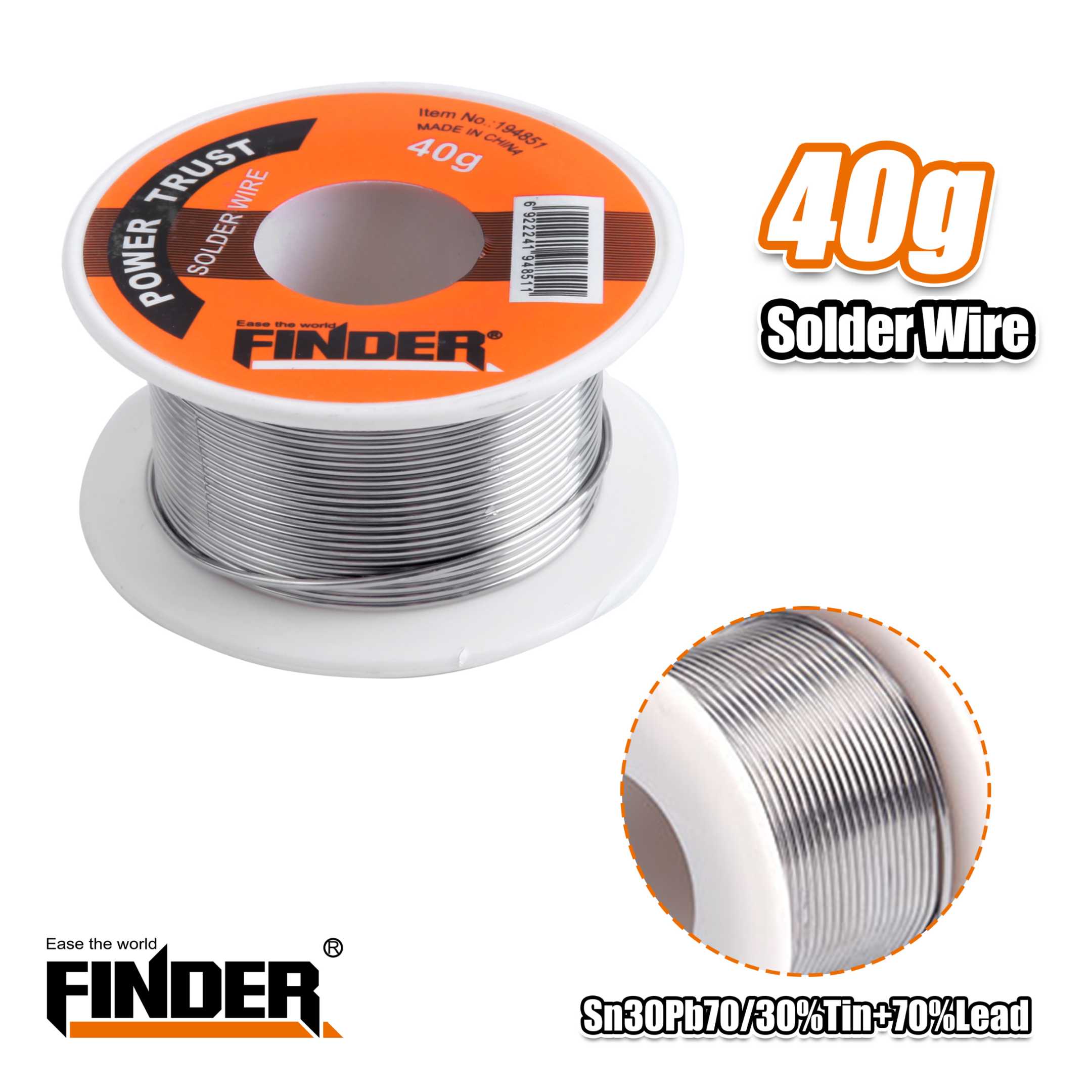 Σύρμα συγκόλλησης Καλάι - 40g - Finder - 194851 Σύρμα συγκόλλησης Καλάι - 40g - Finder - 194851 - Image 2