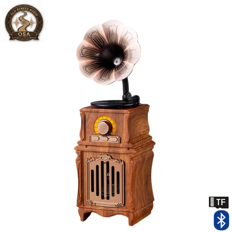Old Street Audio Retro Ηχείο με Bluetooth Ξύλινο (7W/Μπαταρία 1800mAh/Bluetooth 5.4/FM Radio/USB/TF/AUX/TWS)