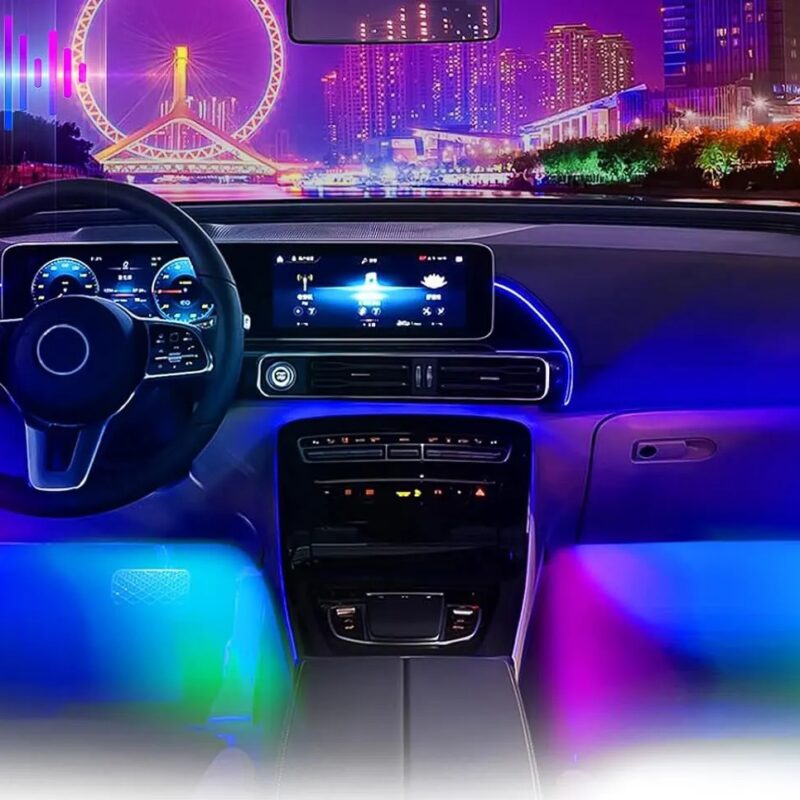 Alternative view of Σετ διακοσμητικός φωτισμός καμπίνας αυτοκινήτου LED με τηλεχειρισμό - D19203-P4 - 110853