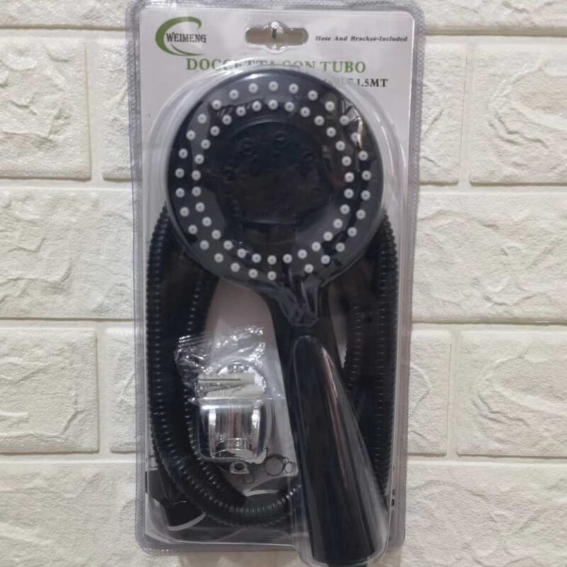 Alternative view of Τηλέφωνο ντους με σπιράλ και επιλογές πίεσης - Μαύρο - 1.5m - 152088