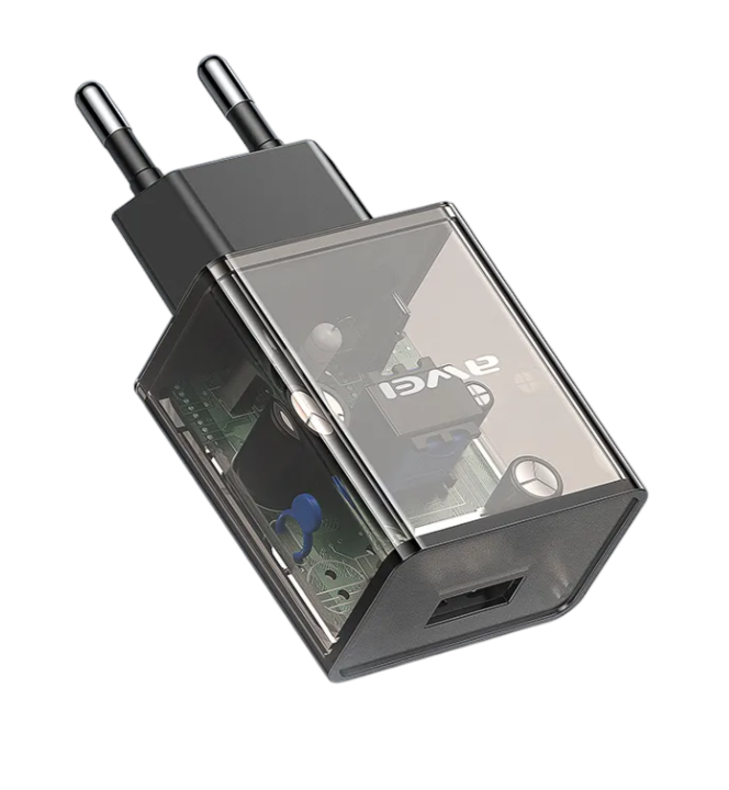 Alternative view of Αντάπτορας φόρτισης με καλώδιο Lightning - C9L - Fast Charge - 2.4A - AWEI - 005678