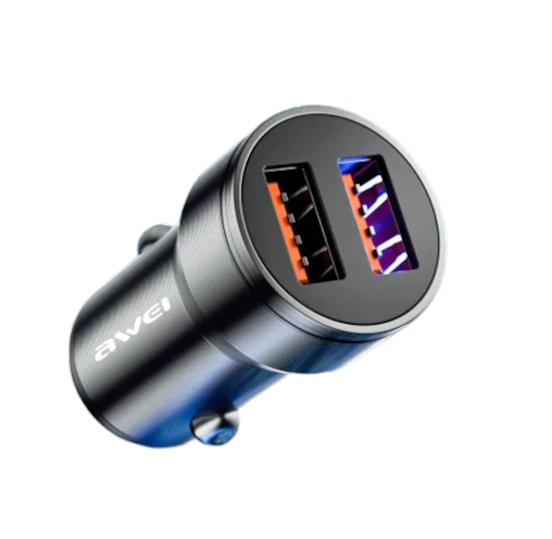 Alternative view of Φορτιστής αναπτήρα αυτοκινήτου - Quick Charger - C-855 - AWEI - 006514