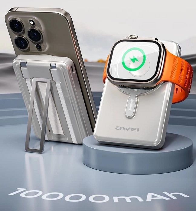 Alternative view of Powerbank μαγνητικής φόρτισης - P92K - 10.000mah - 20W - AWEI - 014083