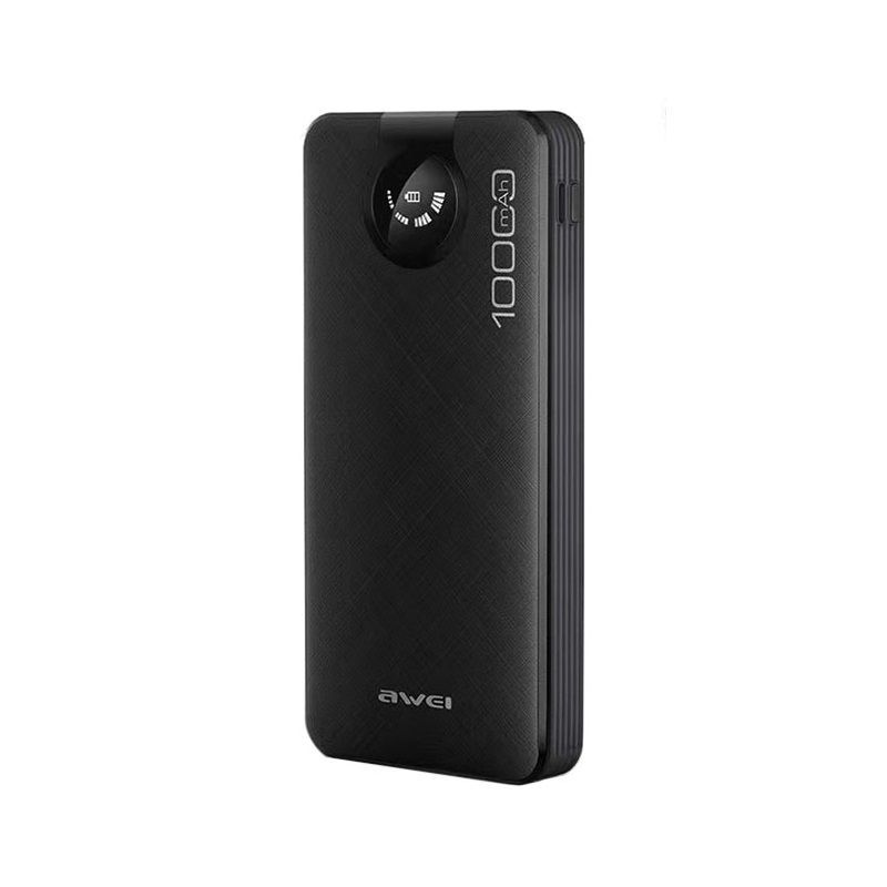 Powerbank - P133K - 10.000mah - 4in1 - AWEI - 048958 - Black