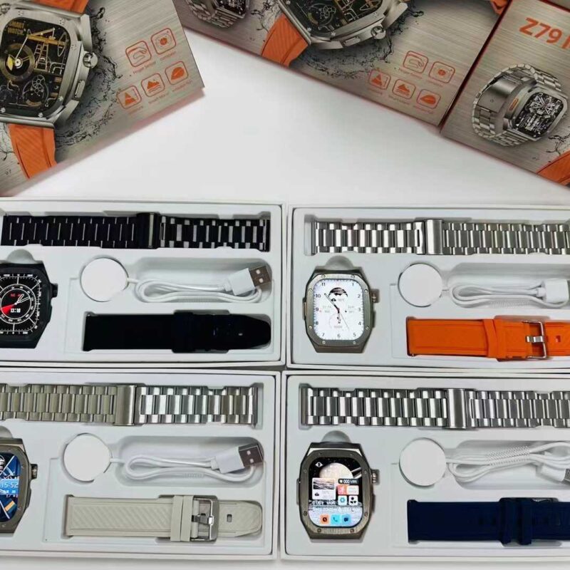 Σετ Smartwatch με 2 λουράκια - Z79 Max - 065080 - Black