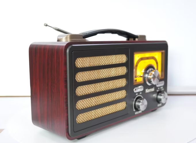 Alternative view of Επαναφορτιζόμενο ραδιόφωνο Retro - M1912-BT - 119125 - Grey