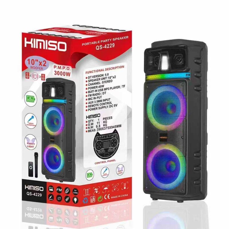 Φορητό ηχείο subwoofer με μικρόφωνο Karaoke - QS-4229 - 813140