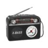 Επαναφορτιζόμενο ραδιόφωνο Retro με Bluetooth - PR-1002BT - 241434 - Black