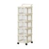 Πλαστική συρταριέρα αποθήκευσης τρόλεϊ 5 ορόφων - 10711 - 282159