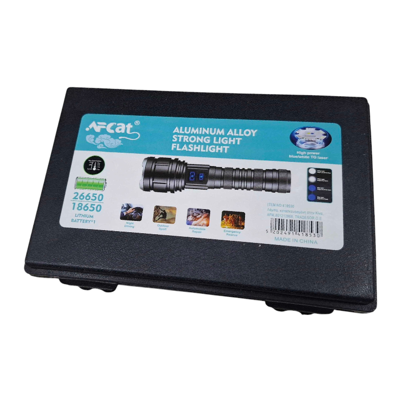 Alternative view of Επαναφορτιζόμενος φακός LED - G62CTG - 418530