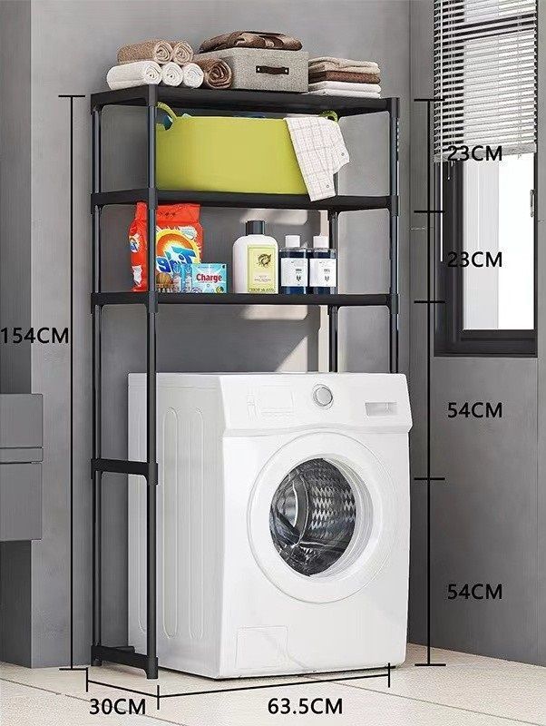 Επιδαπέδια ραφιέρα μπάνιου - YX9110-3 - 521629 - Black Επιδαπέδια ραφιέρα μπάνιου - YX9110-3 - 521629 - Black - Image 2