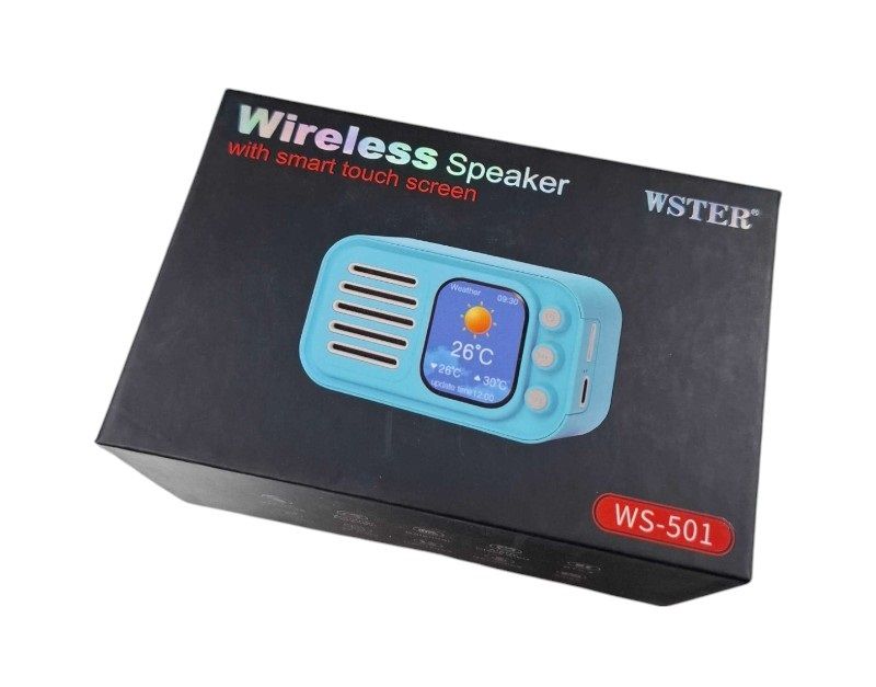 Alternative view of Ασύρματο ηχείο Bluetooth με οθόνη - WS-501 - 811788 - Blue