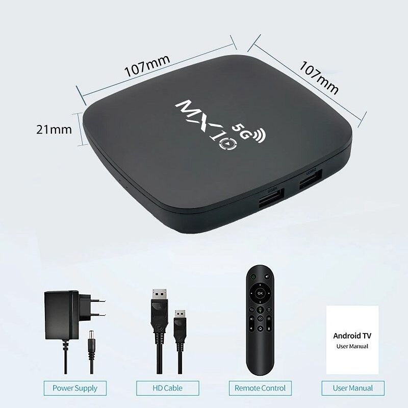 Alternative view of Android TV Box - MX10 4K 5G - 814956