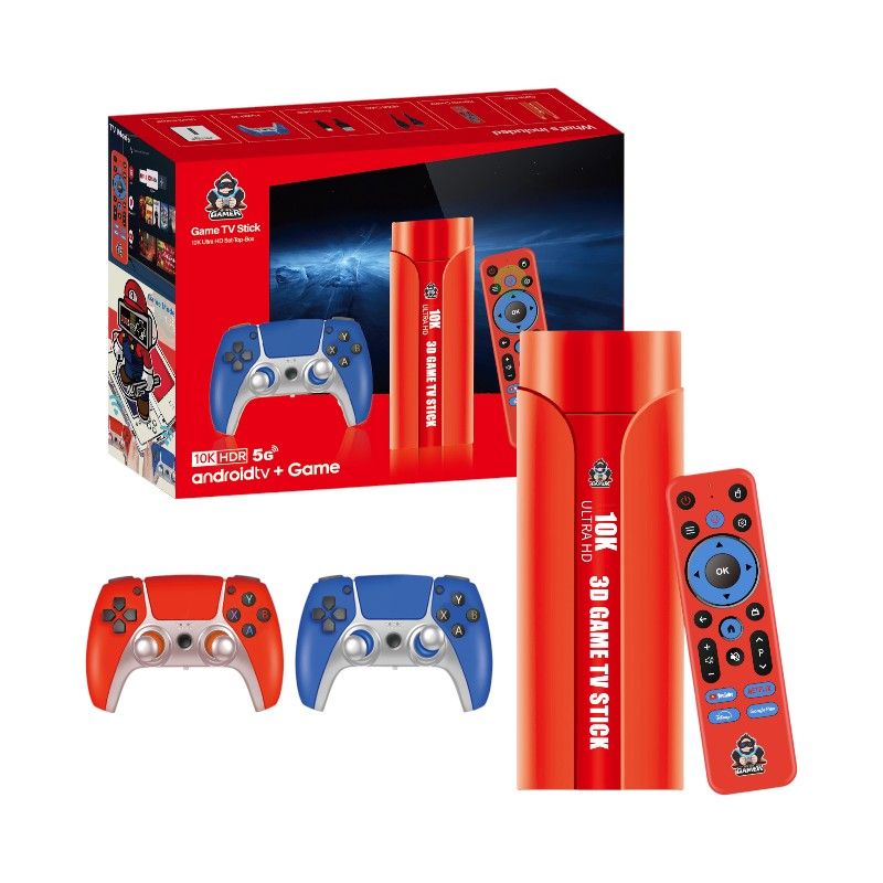 Φορητή κονσόλα παιχνιδιών Stick & Android TV Box με 2 χειριστήρια - G1 - 812938 Φορητή κονσόλα παιχνιδιών Stick & Android TV Box με 2 χειριστήρια - G1 - 812938