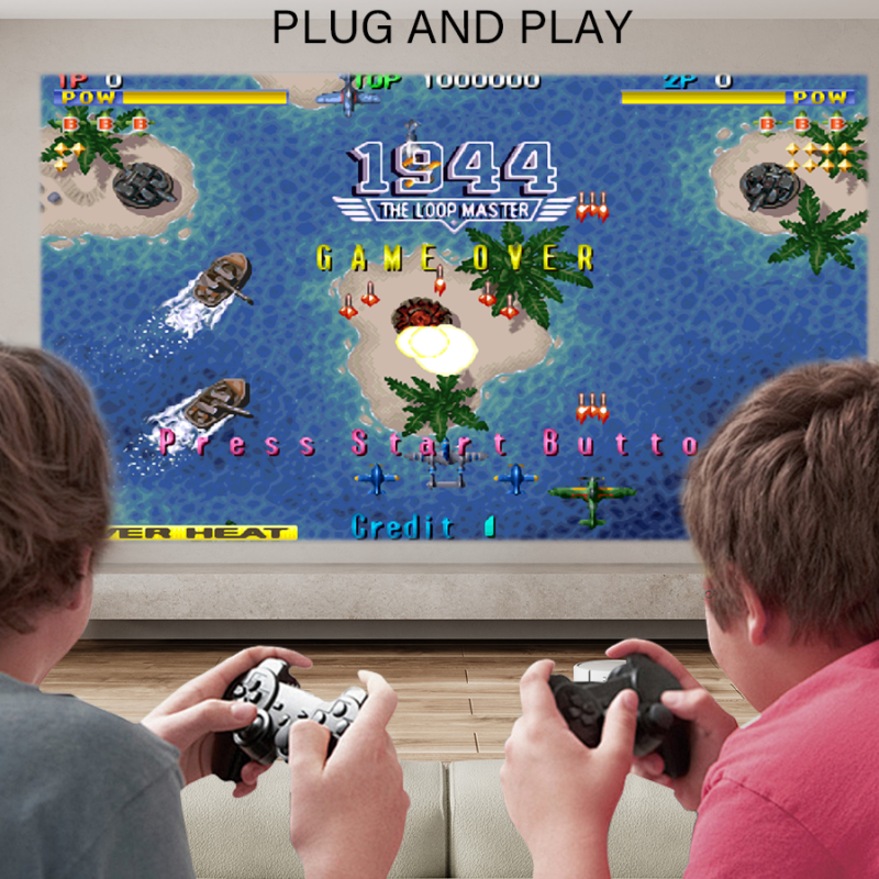 Κονσόλα παιχνιδιών & multimedia με προτζέκτορα και 2 χειριστήρια - S40 Ultra - 812945