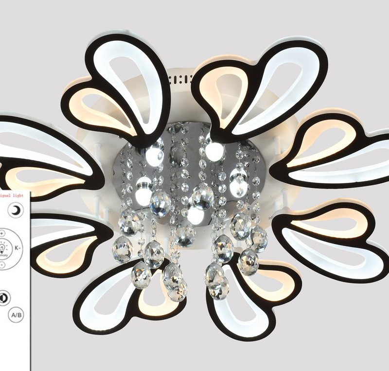 Φωτιστικό οροφής LED - Πλαφονιέρα με Dimmer - 5169-8BK - 943826