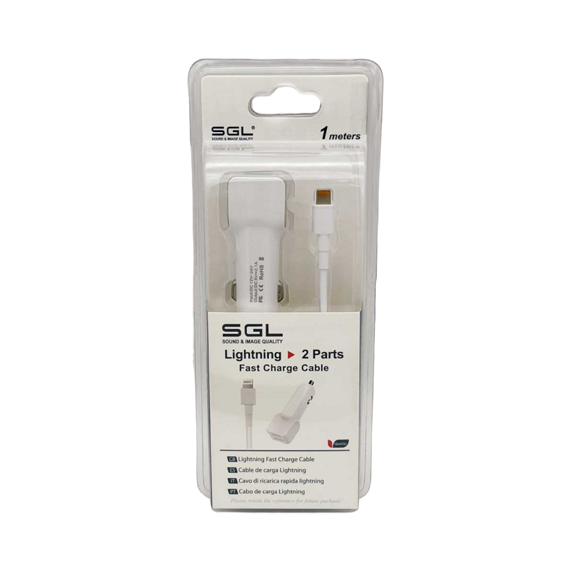 Φορτιστής αναπτήρα αυτοκινήτου - Lightning - D5-V2 - 1m - 099675 Φορτιστής αναπτήρα αυτοκινήτου - Lightning - D5-V2 - 1m - 099675